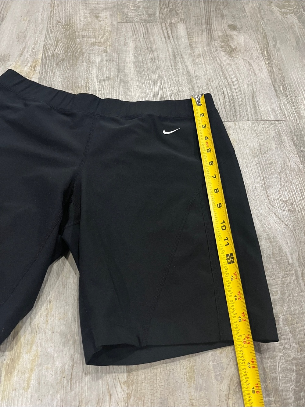Nike Black Performance Shorts with White Swoosh - Picture 4 of 9
